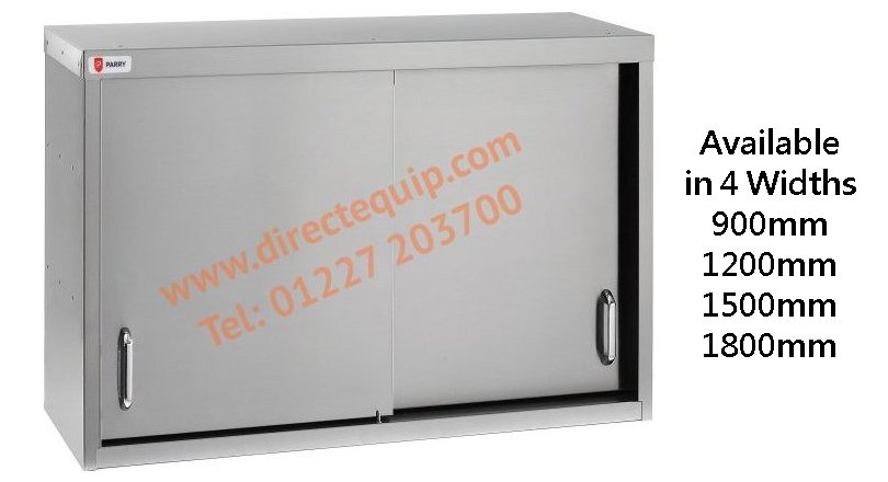 Parry WCS Stainless Steel Sliding Door Wall Cupboards in 4 Widths